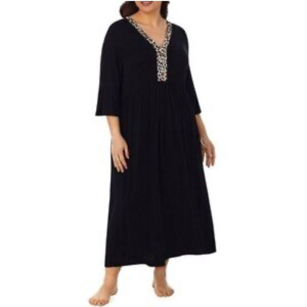 Kate Spade maxi dress with leopard small